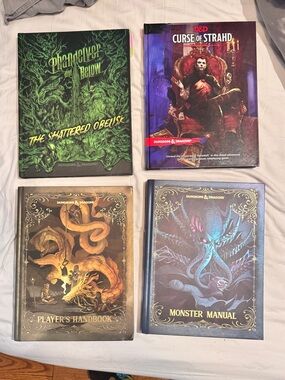 D&D Dungeons & Dragons alternate cover players and book and monster manual X 4